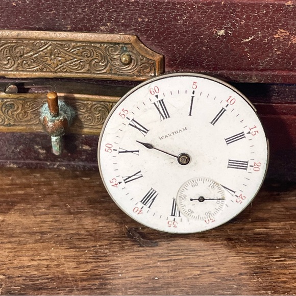 Antique Waltham pocket watch 1920’s vintage repair parts mechanical